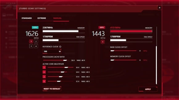 Asus ROG G752VS-XB72K Game Center