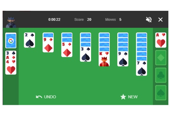 Now you can play Solitaire and more in Google search | PCWorld