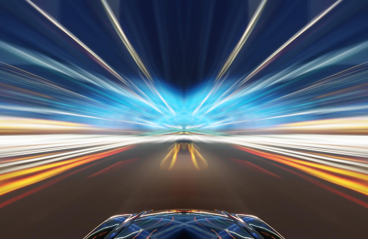 speed speeding road change blur technology digital driving motion fast strategy windows exponential possibilities infinite happens future enterprise drive infoworld