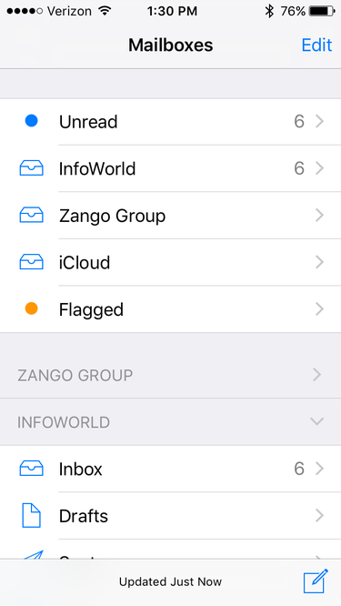 iOS 10 folder reveal