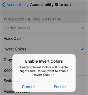 mac911 accessibility invert