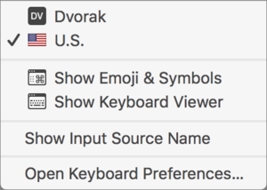 mac911 keyboard selection menu