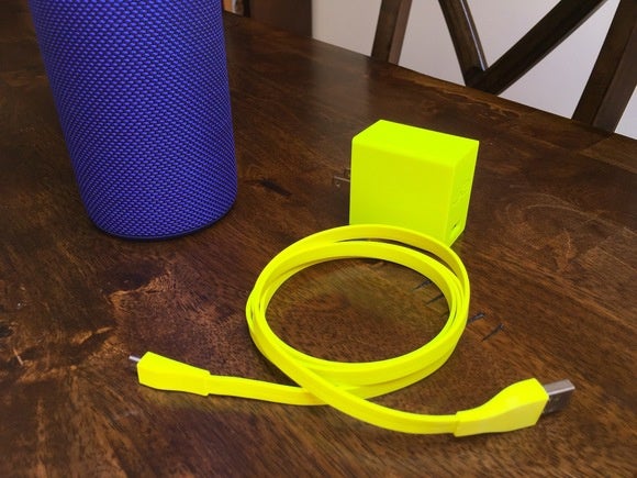 The Megaboom charges via a standard micro USB cable. 