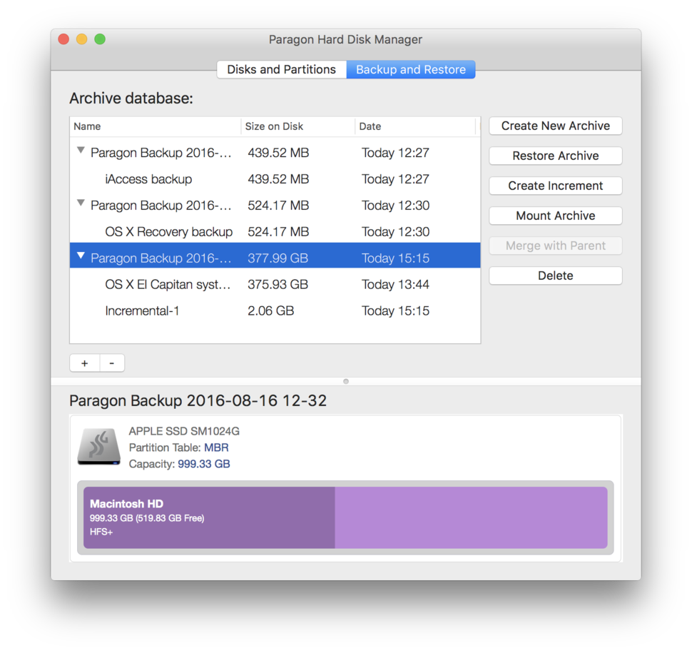 paragon backup and recovery 17 restore