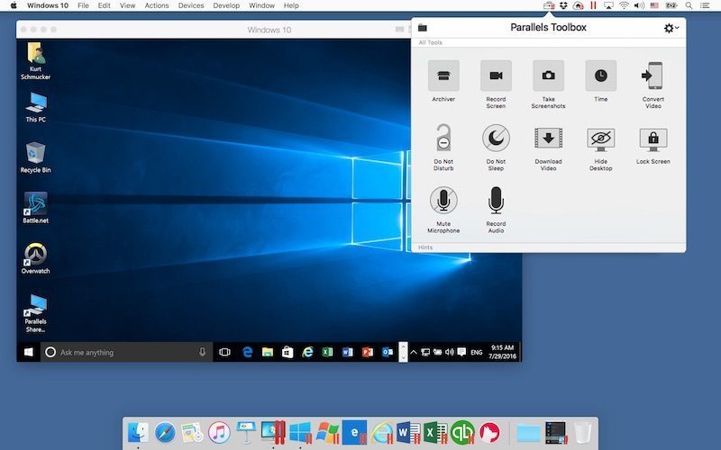problems with parallels desktop 12 with sierra