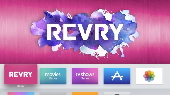 revry apple tv screenshot apple tv ui