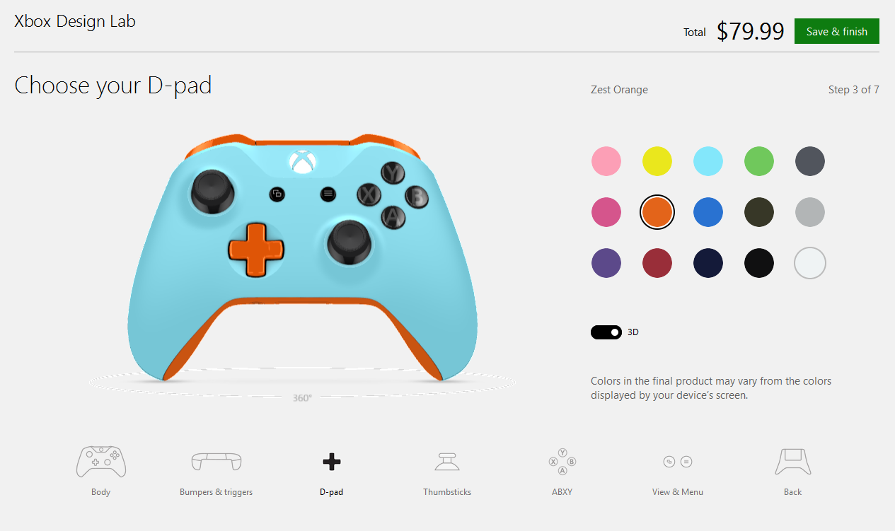 custom your own xbox one controller