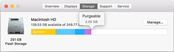 macos sierra optimized storage