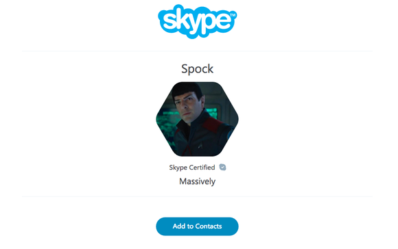Microsoft Skype Spock