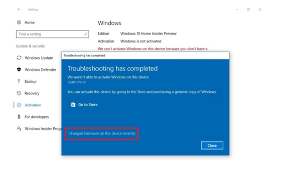 win10 au activation troubleshooting