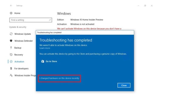 windows go to settings activate windows