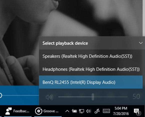 windows 10 audio source switching