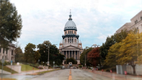 Illinois capitol processed in OpticsPro with help from FilmPack