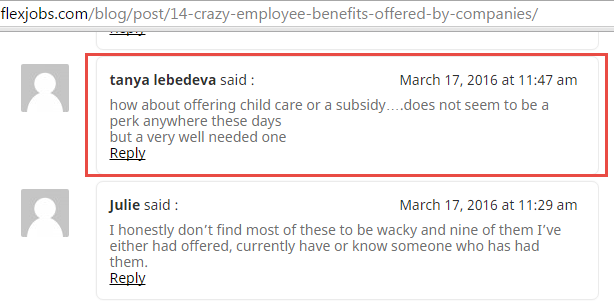 benefits offered