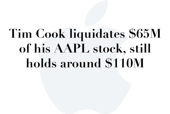 cook sells stock