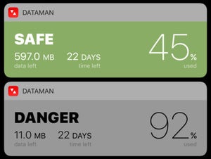 dataman next ios 10 widget