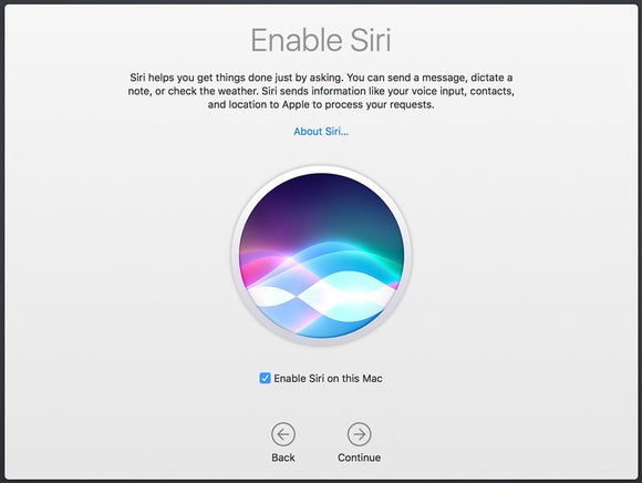 В какой версии mac os появилась siri