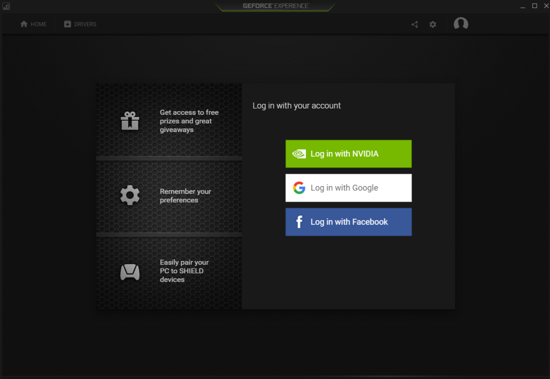 create new account geforce now