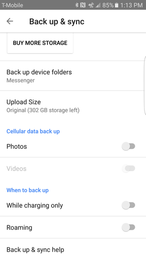 google photos backup