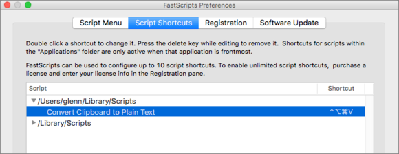 mac911 fastscripts keyboard shortcuts