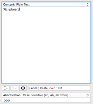 mac911 textexpander plain text paste