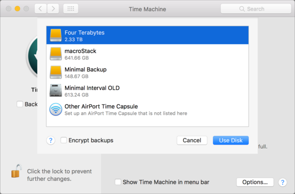 mac911 time machine add drive