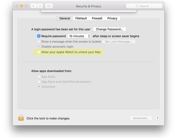 macos sierra watch unlock