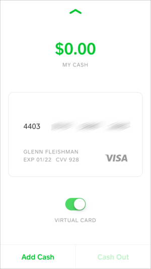 privatei square cash visa