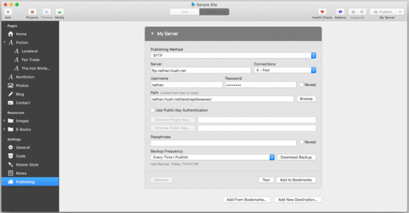 rapidweaver7 screenshot2