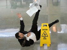 wet floor accident slip