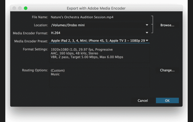 adobe audition export for itunes podcast