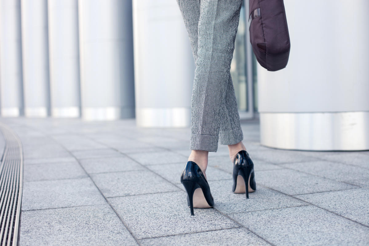 business woman heels
