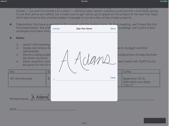 dropbox ios pdf signing