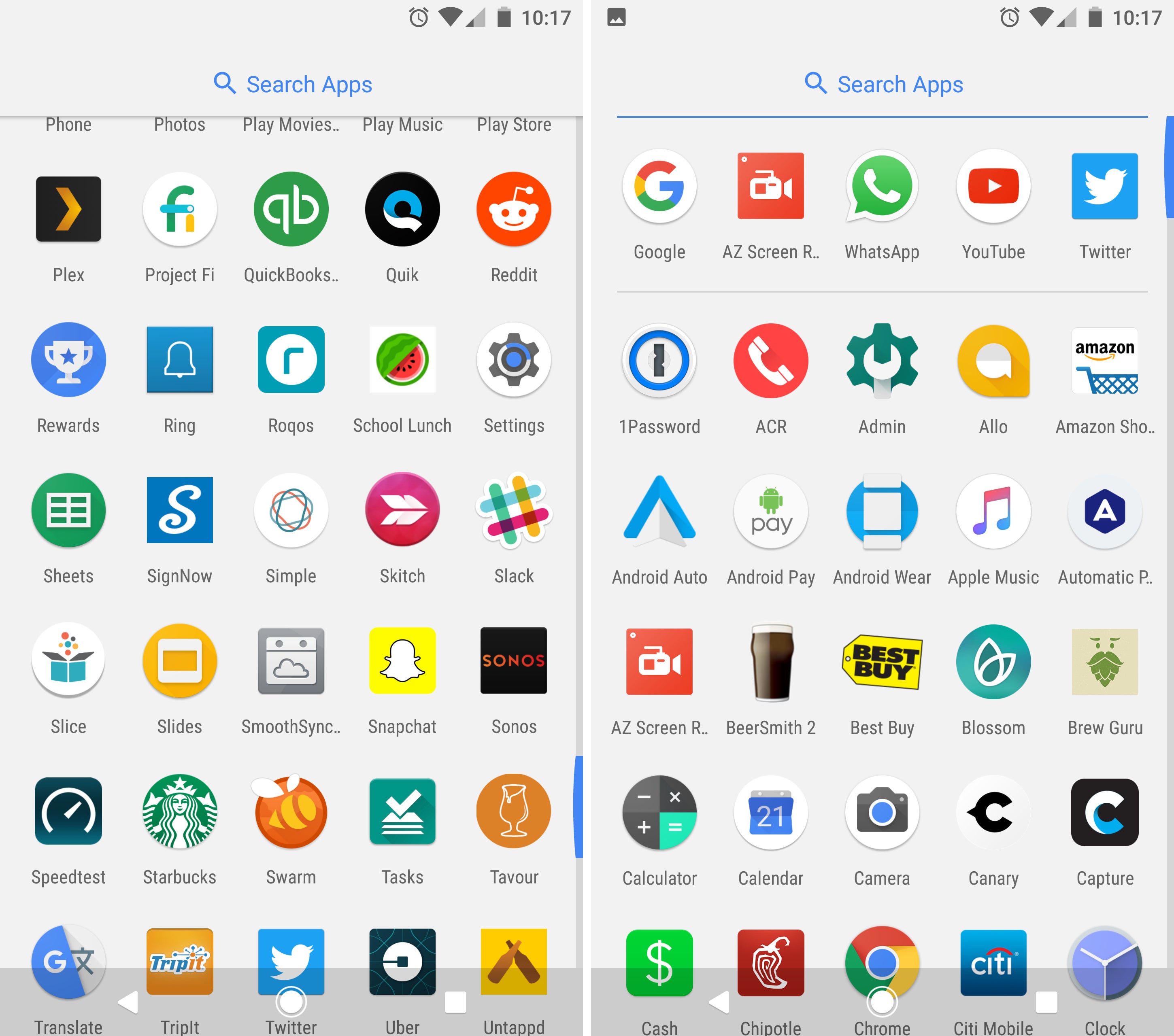 google pixel app drawer free of bloatware