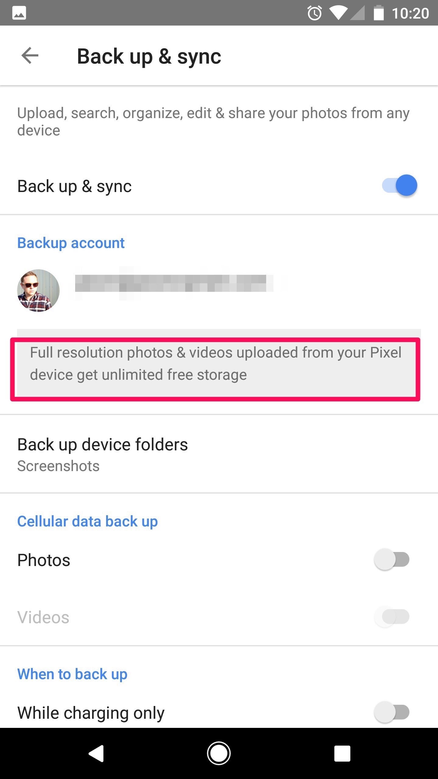 google pixel google photos unlimited storage