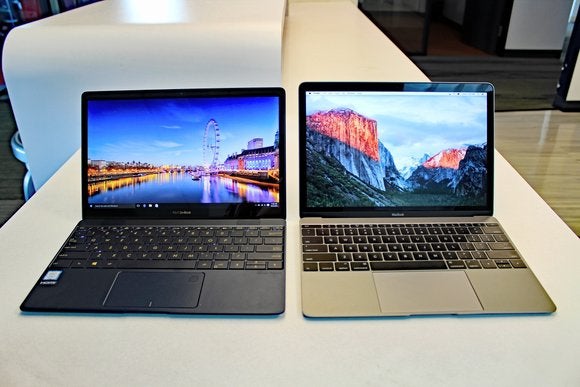 Asus ZenBook 3 Comparison Shot With MacBook