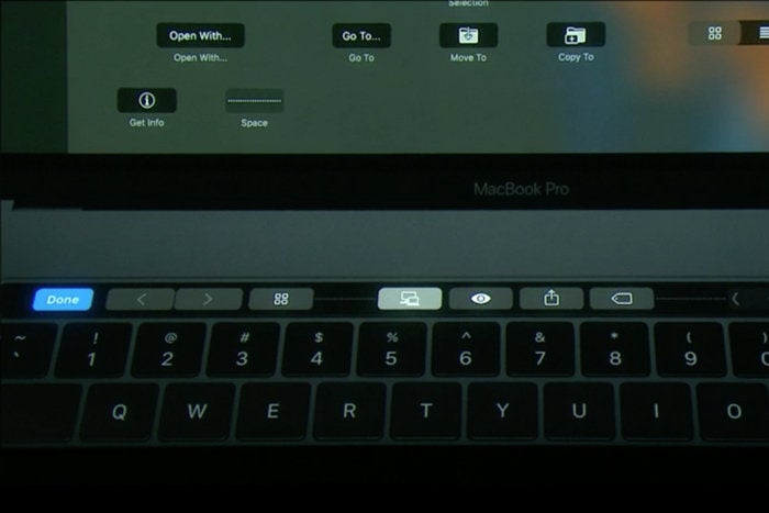 macbook pro touch bar customize