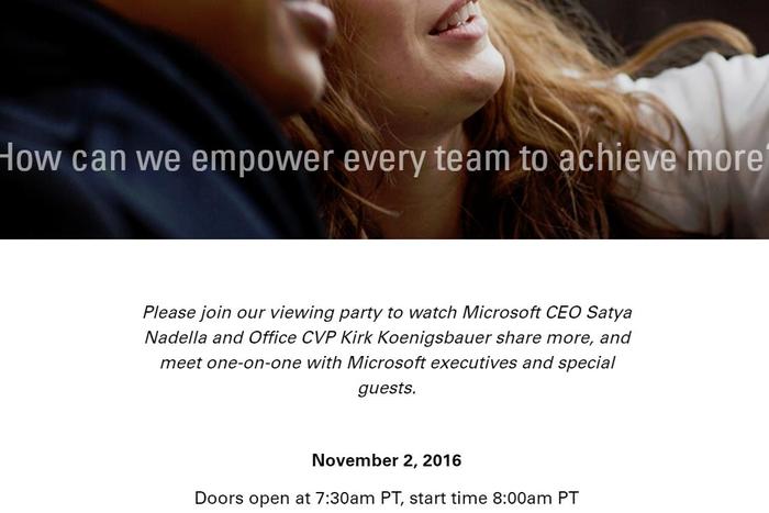 microsoft office event invitation