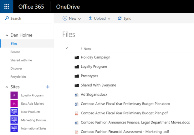 OneDrive Unified View