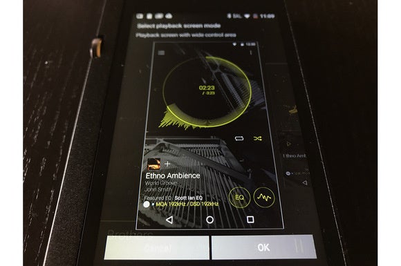 The DP-X1’s Music App gives you a choice of two different interfaces.