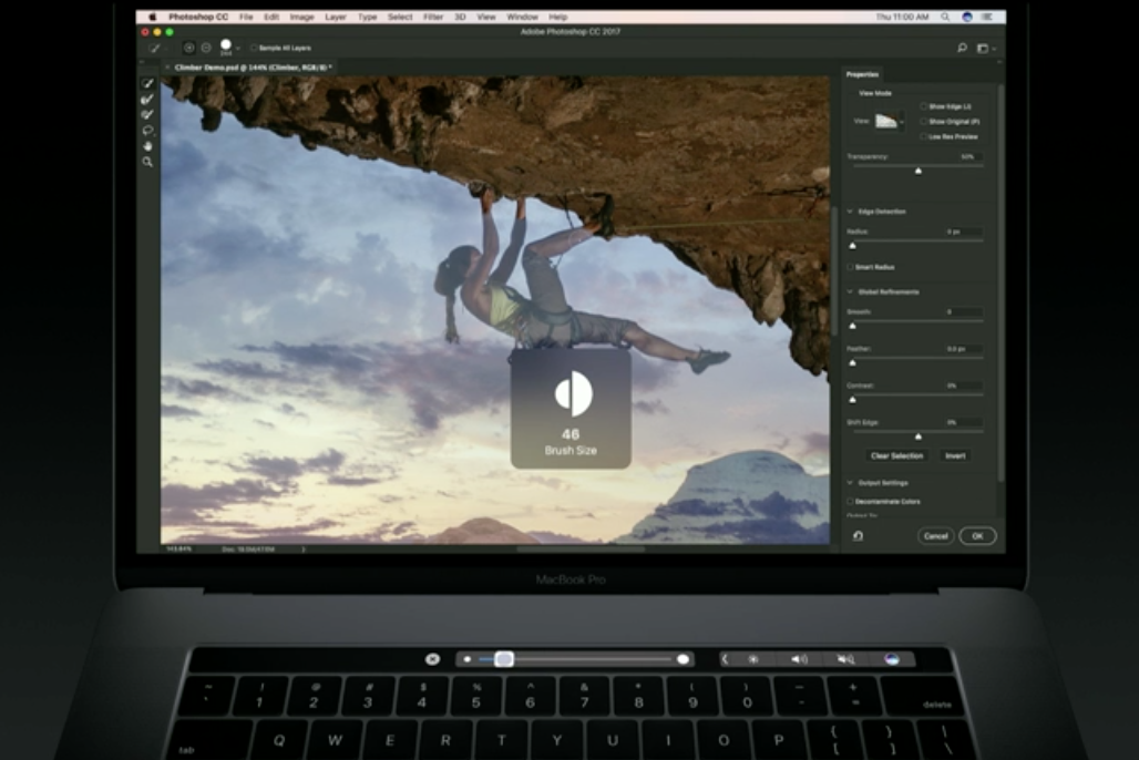photoshop touch bar demo