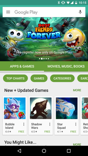 play store entertainment