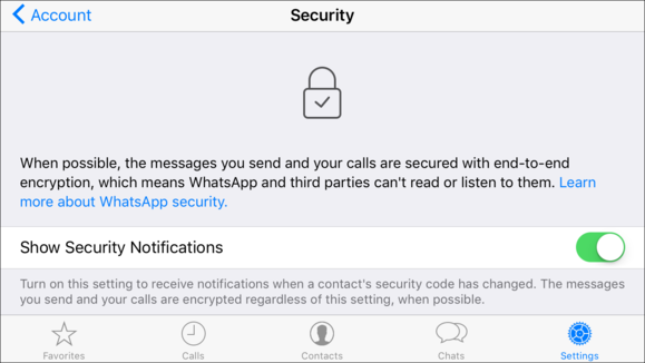 privatei security alerts whatsapp