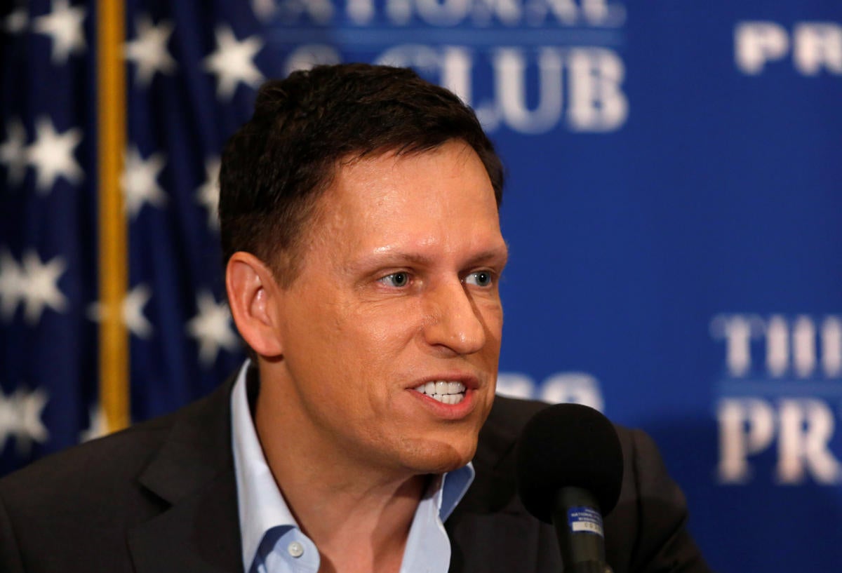 Peter Thiel National press club - Trump defender