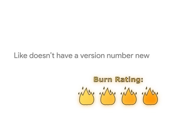 version number burn