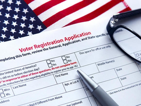 voter registration application
