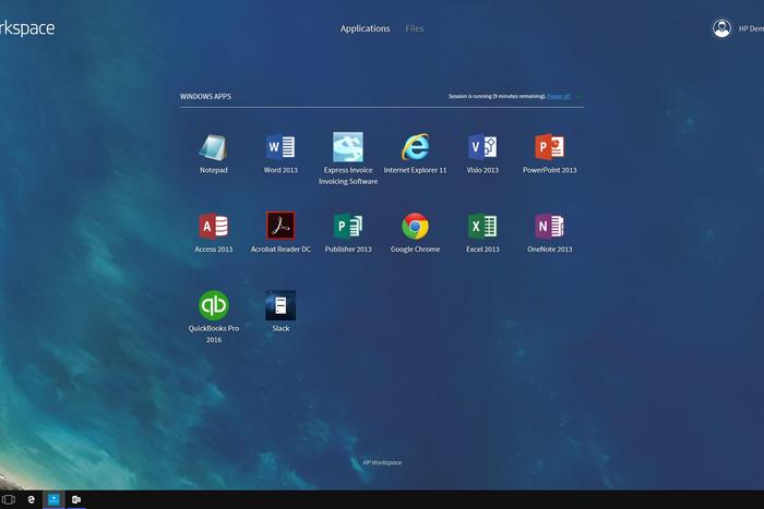 HP Elite x3 Workspace app