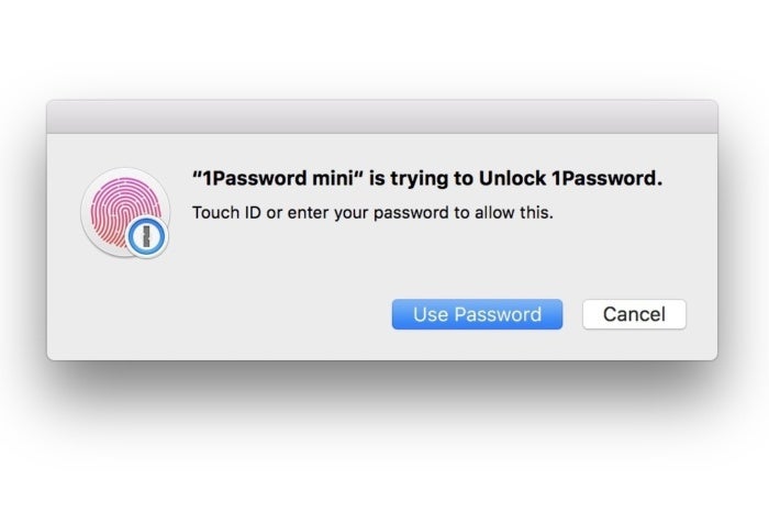 1password touchid mac
