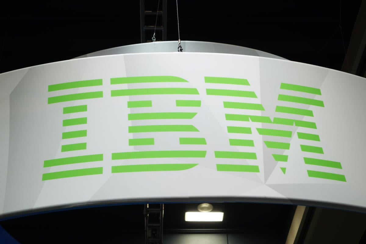 IBM logo sign
