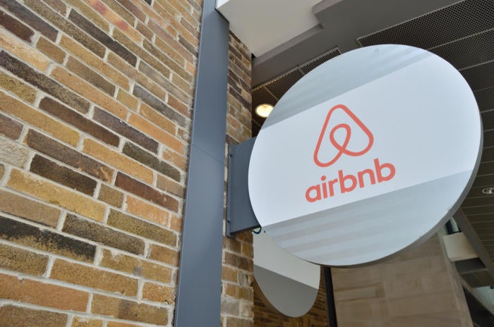 airbnb stock logo office